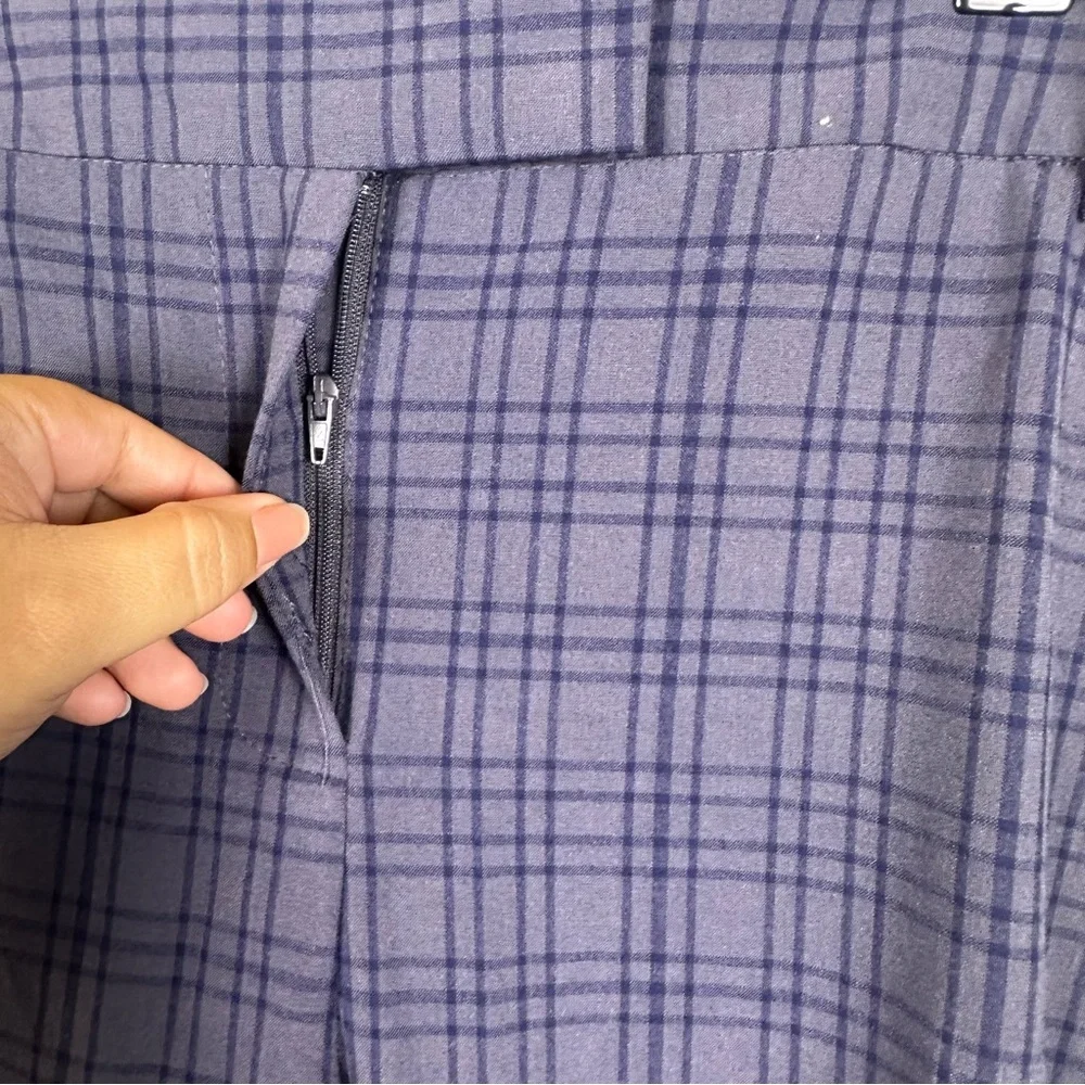 Roz & Ali Blue Plaid Trousers‎
